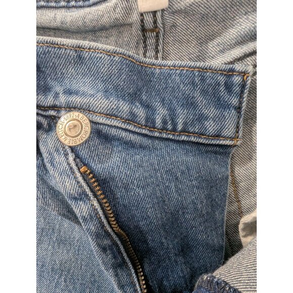 Abercrombie Fitch Jeans Womens Size 2 Blue Distressed '90s Straight High Rise - Picture 14 of 16